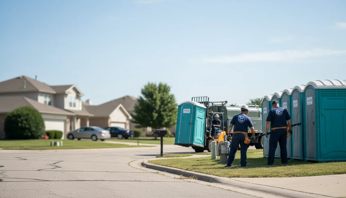 Porta Potty Rental in Oakwood, TX near me